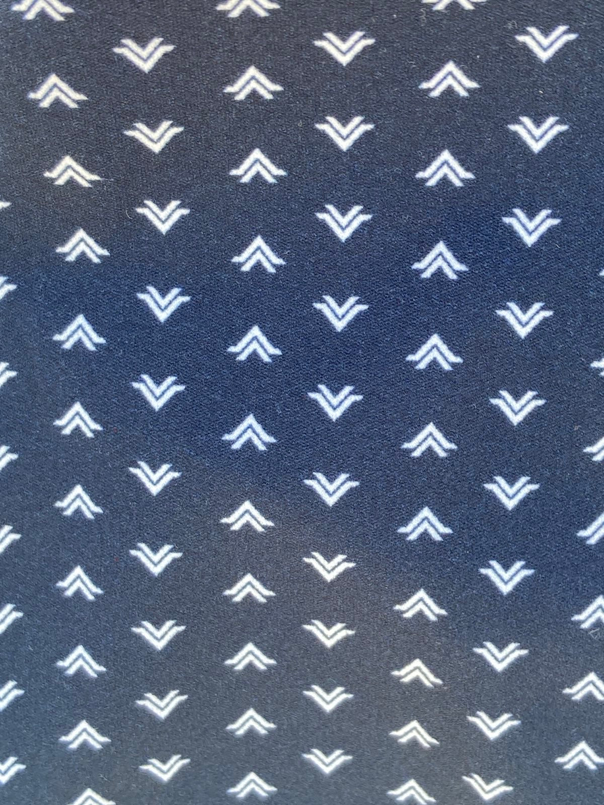 Ruffle Swim Top in Navy Arrow Print