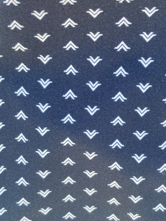 Ruffle Swim Top in Navy Arrow Print