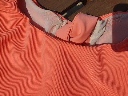 Ribbed Bow Back Tankini